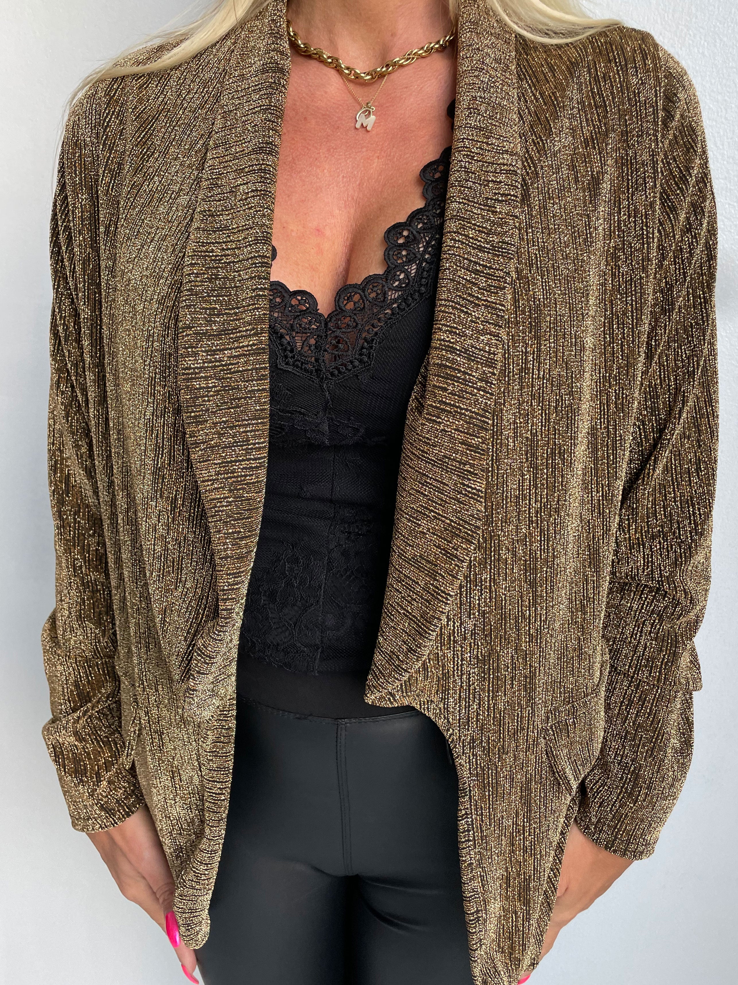 Misa - Let blazer i glimmerstof